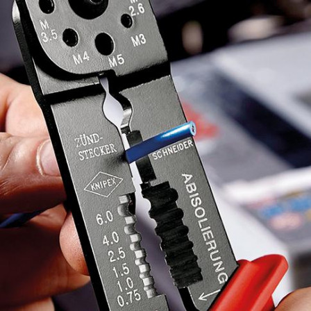 Pince a sertir noire laquee 240 mm