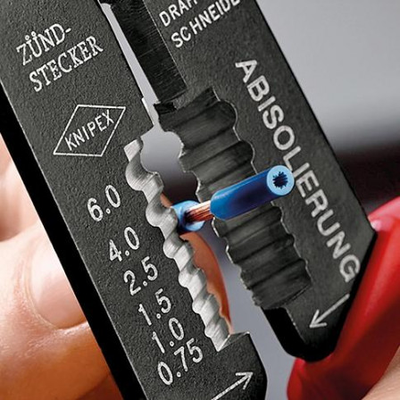 Pince a sertir noire laquee 240 mm