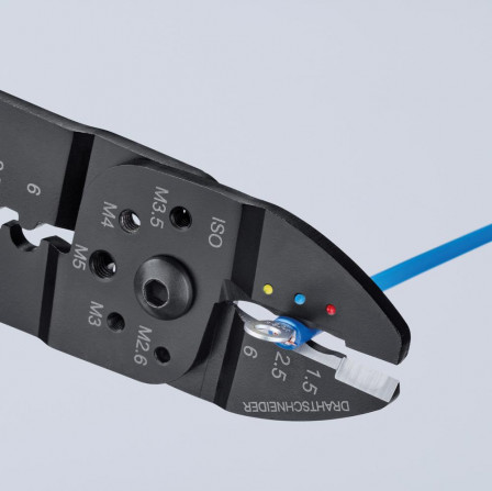 Pince a sertir noire laquee 240 mm