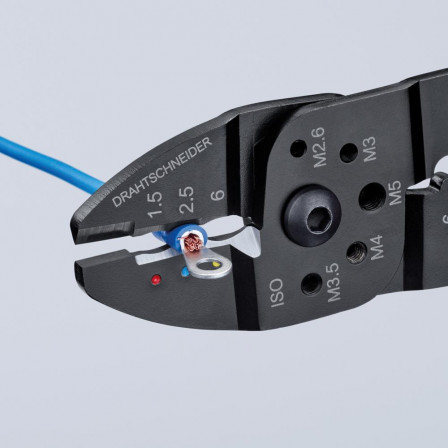 Pince a sertir noire laquee 240 mm