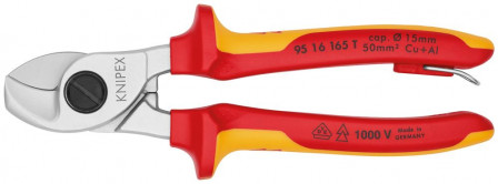Coupe-cables avec oeilletde fixation chromee 1 165mm