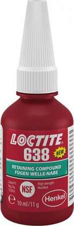 LOCTITE 638 produit de fixation anaérobie résiste aux fortes temp. très fort, flacon 10 ml