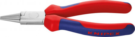 Pince à becs ronds chromée avec branches à revêtement PVC 140mm