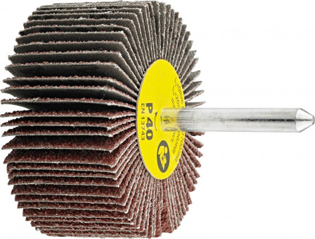 Roue à lamelles Ø queue 6mm 60x30mm G180 