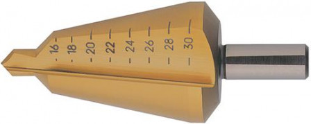 Foret perce-tôle HSS TiN 16-30,5mm  