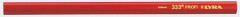 Crayon de charpentier 333 ovale rouge 24cm  
