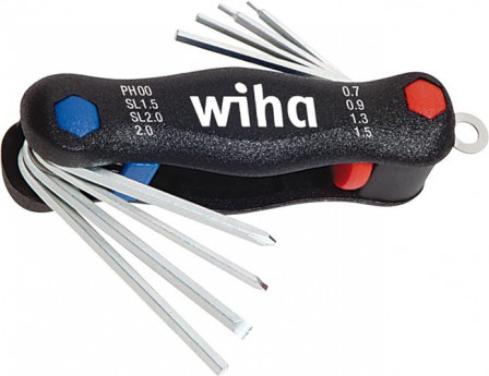 Jeu de clés mâles coudéessur monture Mini-PocketS tar combiné 8 pièces libre-service 