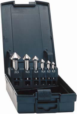 Jeu de fraises coniques Advanced DIN335 forme C 90° rectifié CBN 6,3-25,0mm