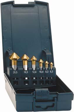 Jeu de fraises coniques Advanced TiN forme C 90° 6,3-20,5mm 