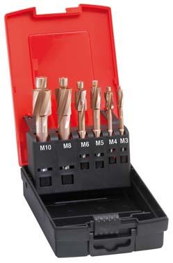 Jeu de fraises à lamer fin DIN373 M3-M10 