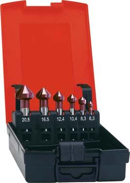 Jeu de fraises coniques TiAlN 6,3-25,0mm