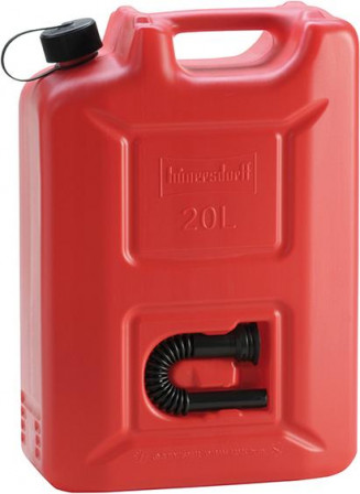 Bidon d'essence Pro plastique capacité nominale 20l rouge 