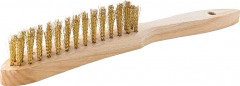 Brosse à main laiton ondulée 2 rangs mm 