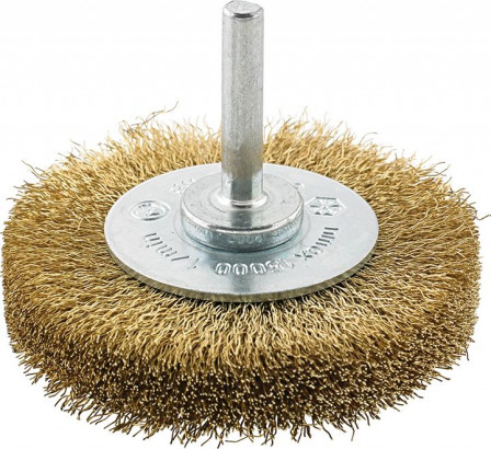 Brosse circulaire laiton ondulée 30x6x mm 