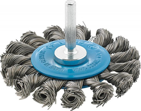 Brosse circulaire acier torsadée 75x6x mm 
