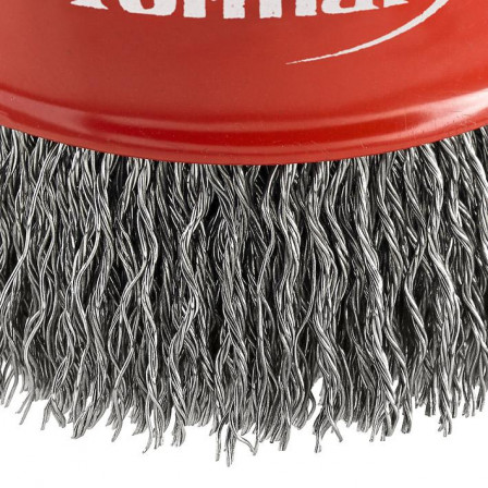 Brosse boisseau Longlife acier M14 ondulée 60x mm