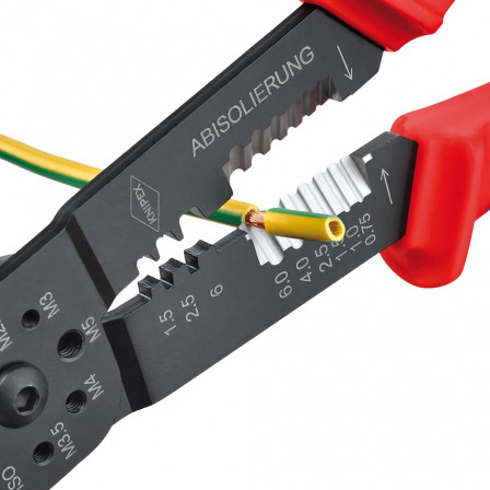Pince à sertir 9722240 pour cosses de câbles isolées 0,75-6mm2