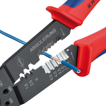 Pince à sertir 9722240 pour cosses de câbles isolées 0,75-6mm2