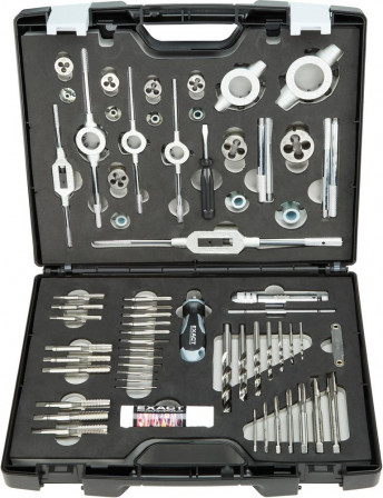 Jeu d'outils de taraudageHSS 61 pièces M3-M12 