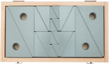 Jeu de cales crénelées 22-208mm hauteur