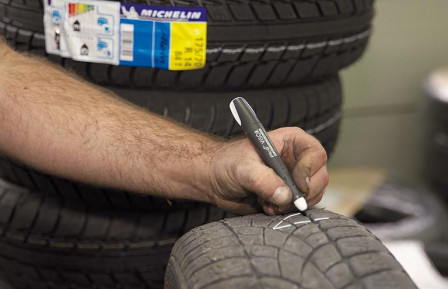 Marqueur permanent VISOR industriel bleu 