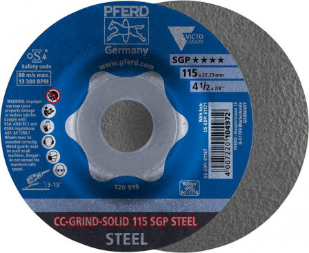 Meule CC-Grind Solid SGP STEEL 115mm 