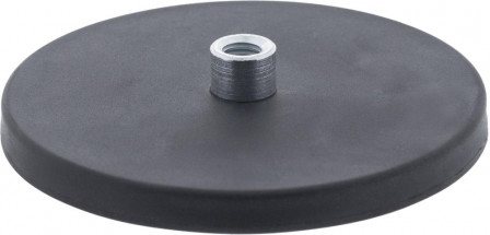 Aimant plat 22mm avec douille M4/caoutchouc 