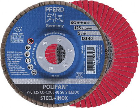 Disque à lamelles SGP-COOL bombé 125mm CO40 