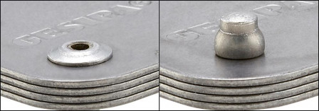 Rivet aveugle CAP alu/acier tête goutte de suif 3,2x6,5mm  