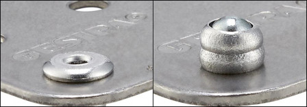 Rivet aveugle multiserrage acier/acier tête goutte de suif 4x10mm  