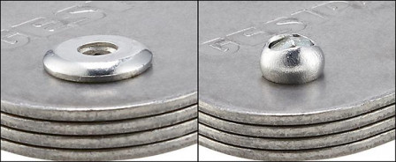 Rivet aveugle alu/acier tête goutte de suif 4x30mm  