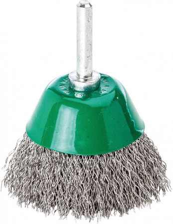 Brosse surface sur axe inox ond. 50x0,3mm 