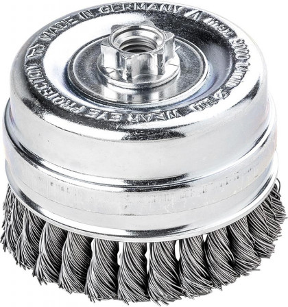 Brosse boisseau mét. torsadée 100x0,5mm