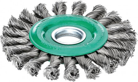 Brosse ronde inox 115x12mm, tors. 0,5mm 