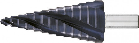 Foret étagé HSS TiAlN Cannelure hél. quadruple 6-30mm