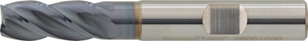 Fraise HPC longue carbure monobloc TiALN type INOX 35/38° D4 10,0mm  