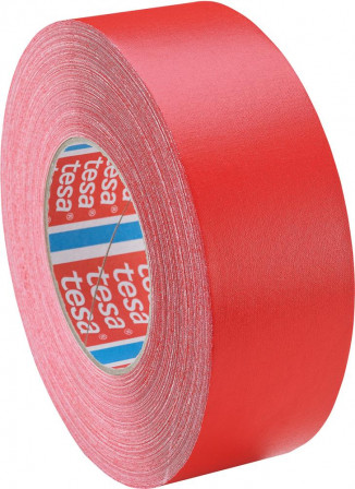 Ruban adhésif tissé 4651 revêtement PVC 50mmx50m rouge 