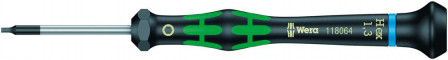 Tournevis électronique six pans femelle 1,3mm 