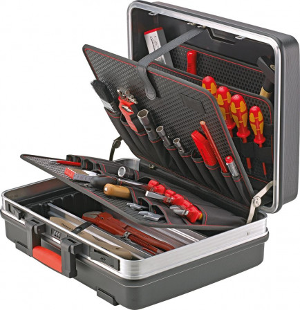 Valise à outils 460x355x180mm ABS Tableau avec sacs 