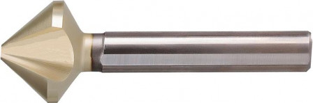 Fraise conique pas inégalHSS ZrN 90° 10mm 3 mépla ts 