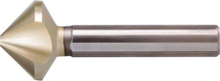 Fraise conique pas inégalHSS ZrN 90° 10mm 3 mépla ts 