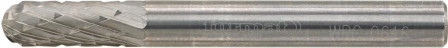 Fraise sur tige carbure forme cyl. bout arrondi 0616 C 6mm 6x16mm 