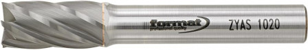 Fraise sur tige carbure cylindrique avec denture frontale 1020 alu 6mm 10x20mm 