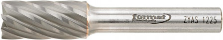 Fraise sur tige carbure cylindrique avec denture frontale 1225 alu 8mm 12x25mm  