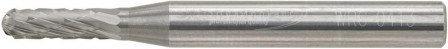 Fraise sur tige carbure forme cyl. bout arrondi 0413 C 6mm 4x13mm 