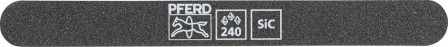 Lime à affûter  SF-R147-15-5 souple, 147x 15x5mm, SiC K 240, extrémités arrondies