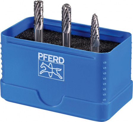 Jeu de fraises 6mm sur tige carbure 3 pièces, ZYAS-WRC-RBF Ø 6mm, denture 3Plus 