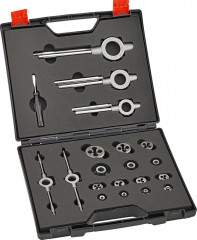 Jeu d'outils de filetage extérieur HSS 20 pièces 