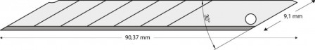 Lame sécable 9mm pack de 10 30° 