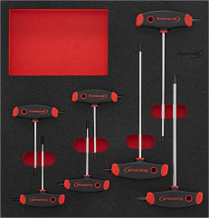 Module d'outillage Tournevis à poignée en T, TORX®, 7 pièces, module 2/3